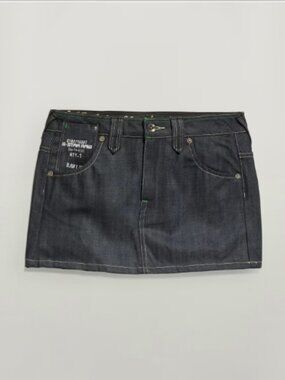 G-Star Y2K Denim Mini Skirt Size 24